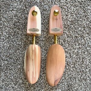 Lucchese Cedar Shoe Trees with Brass Accents